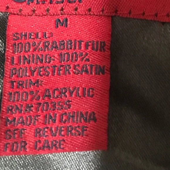 Paris Blues Y2K outerwear cropped  100% Rabbit Fur Vintage Chocolate Brown - Picture 2 of 4